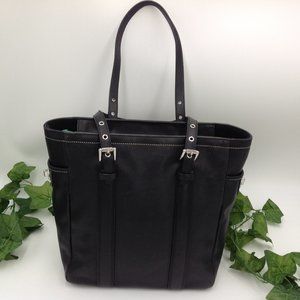 Coach Black Leather Shoulder Bag